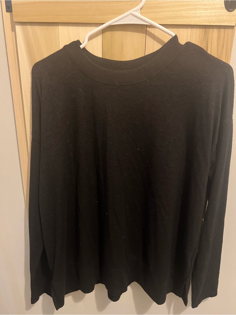 Lucky Brand Black Crewneck Sweater